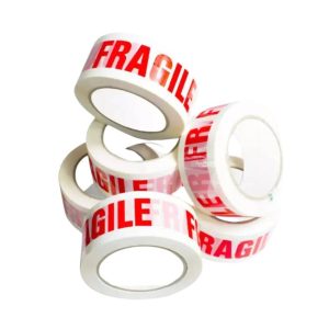 Printed Tape Roll (48mm x 66M) - Fragile Packing Tape | Adhesive & Packaging Tape
