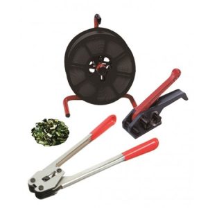 STRAPPING KIT WITH STATIC DISPENSER